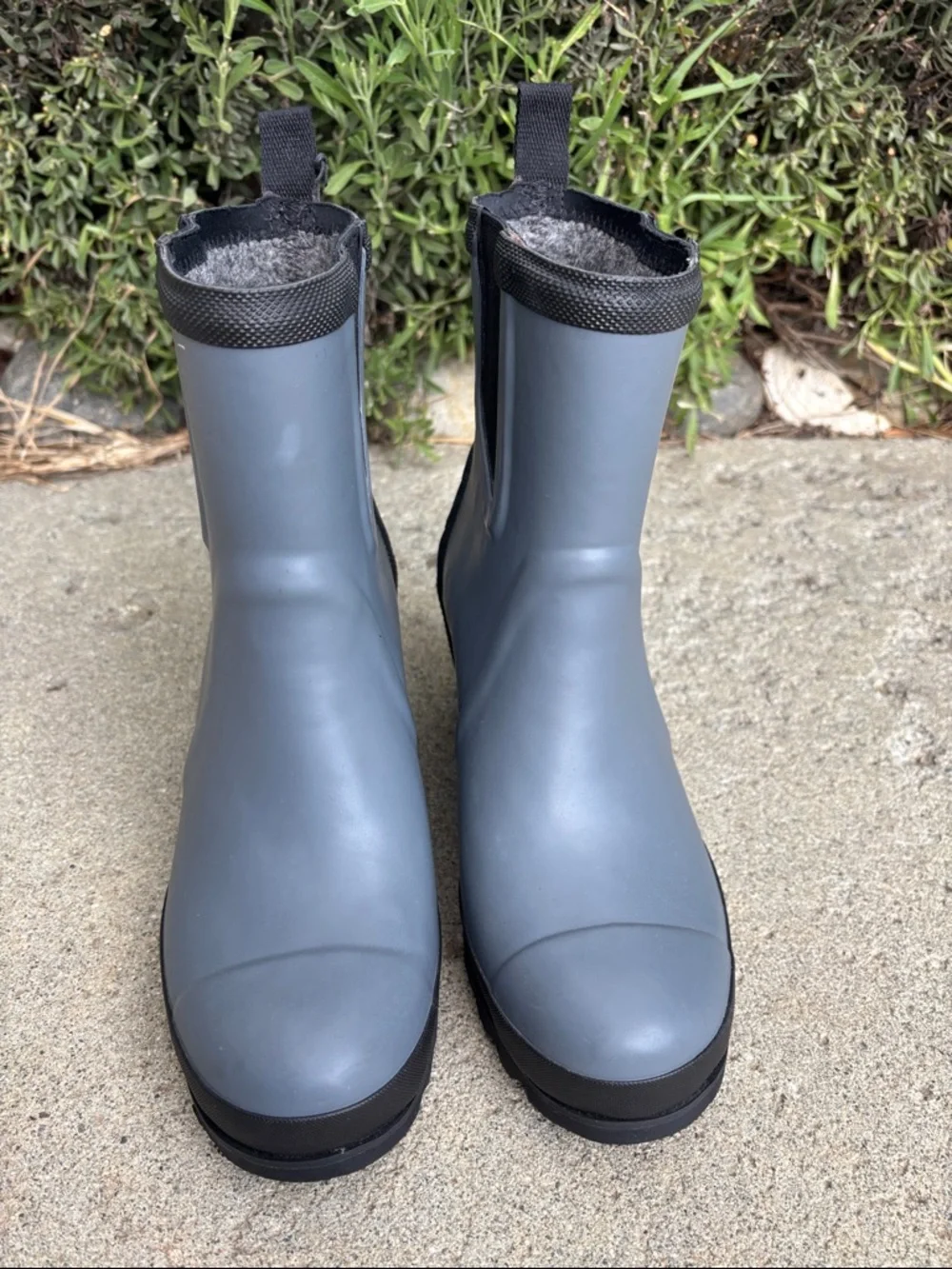 Sorel Women's Gray Joan Rain Wedge   Chelsea Style Waterproof Rain Boots. NWT. 8